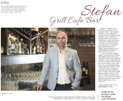 Stefan Grill Cafe Bar featured on Issuu.com | Balkan City Magazine